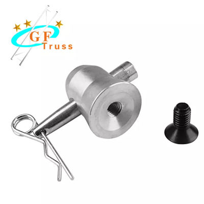 Aluminum Half Conical Coupler with Clips Pins for Trusses Bed Plate Fit F34