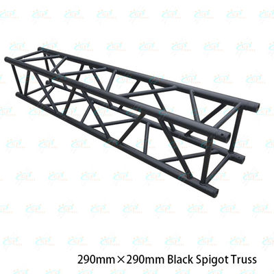 Black Aluminum Stage Roof Truss System Spigot Screw Type 290mm*290mm