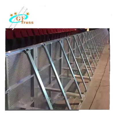 Aluminum  gate traffic police Crowd Control Stage road Barrier for ConcertBest Sale concrete