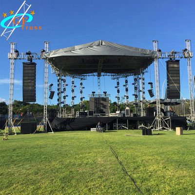 outdoor event indoor party show dj concert stage with roof truss system