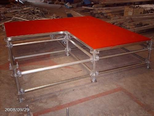Durable adjustable legs aluminum stage platform for event rental