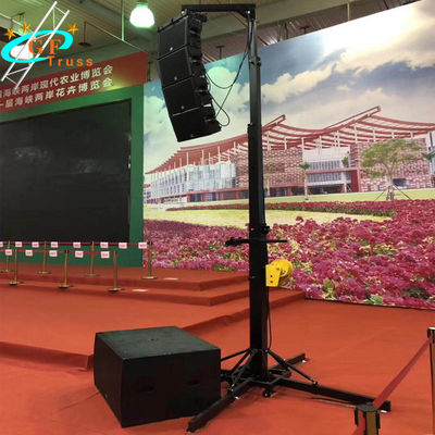 50kg 1.7m Line Array Crank Up Lifting Speaker Stand For Event Truss
