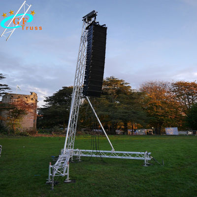 10M Line Array Truss Aluminum Alloy Tower Safety Loading