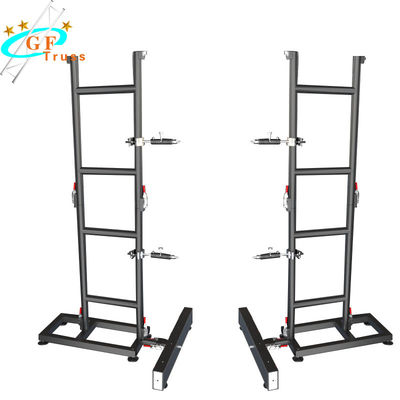 Indoor Aluminum Alloy 6061 T6 LED Screen Truss System Ground Support for LED Display Cabinet
