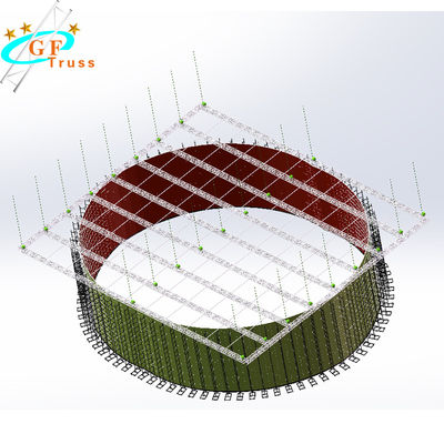 Circle Indoor/ Outdoor Event Led Truss Display Led Screen Truss
