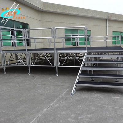 Outdoor Concert Truss Stage Aluminum Materials Stage Platform Mobile in Truss Display