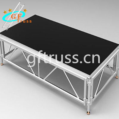Aluminum  truss stage platform  Trailer Mobile Portable Glass Wedding Stage Platform for Sale