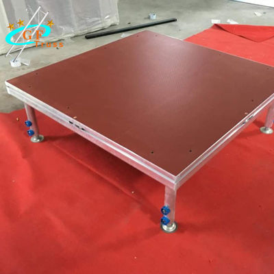 Alu 6061-T6 Assemble Movable Portable Wooden Platform For Event