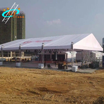 TUV Gable Shape Aluminum Truss Roof System With Stage