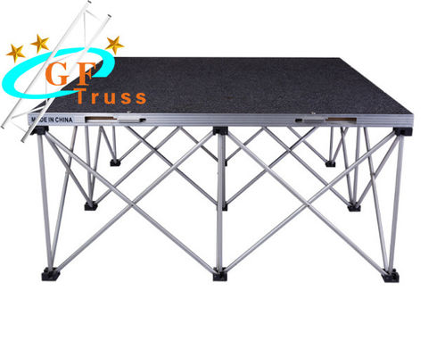 Folding Stairs Square Aluminum Platform Stage For Exhibition