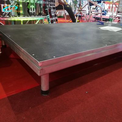 Portable Outdoor Event Aluminum Stage Platform Non Slip Acrylic Glass Surface