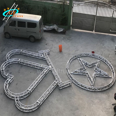 4M Length Aluminium Arch Truss Heart Five Pointed Star Shape