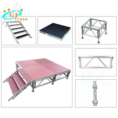 1.22M*2.44M Outdoor Aluminum Stage Platform Customizable Color