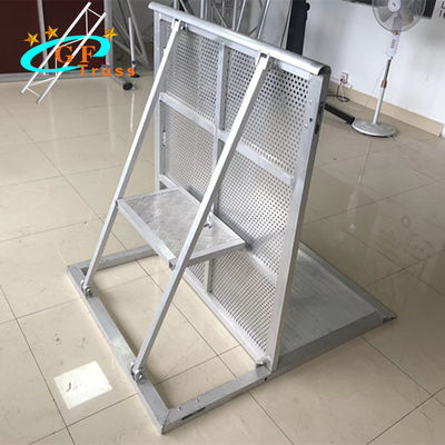 1Mx1.2Mx1.2M Aluminum Stage Accessories Sliver Safety Fence Barrier For Concert