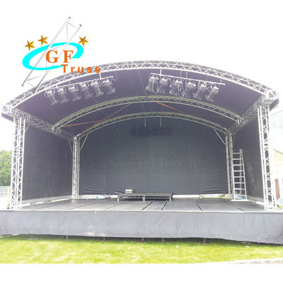 Aluminum Curved Stage Oxford PVC Party Tent Customized