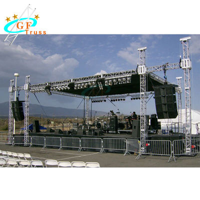 Aluminum Square Spigot Flat Roof Truss System For Exhibition