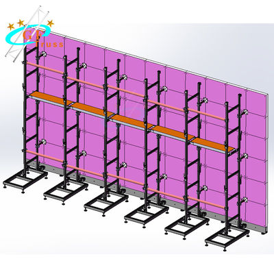 Indoor LED Screen Truss Wall Support Structures For Hanging Video