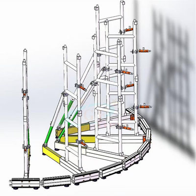 Ladder Shape Curved LED Screen Truss Group Support Truss System