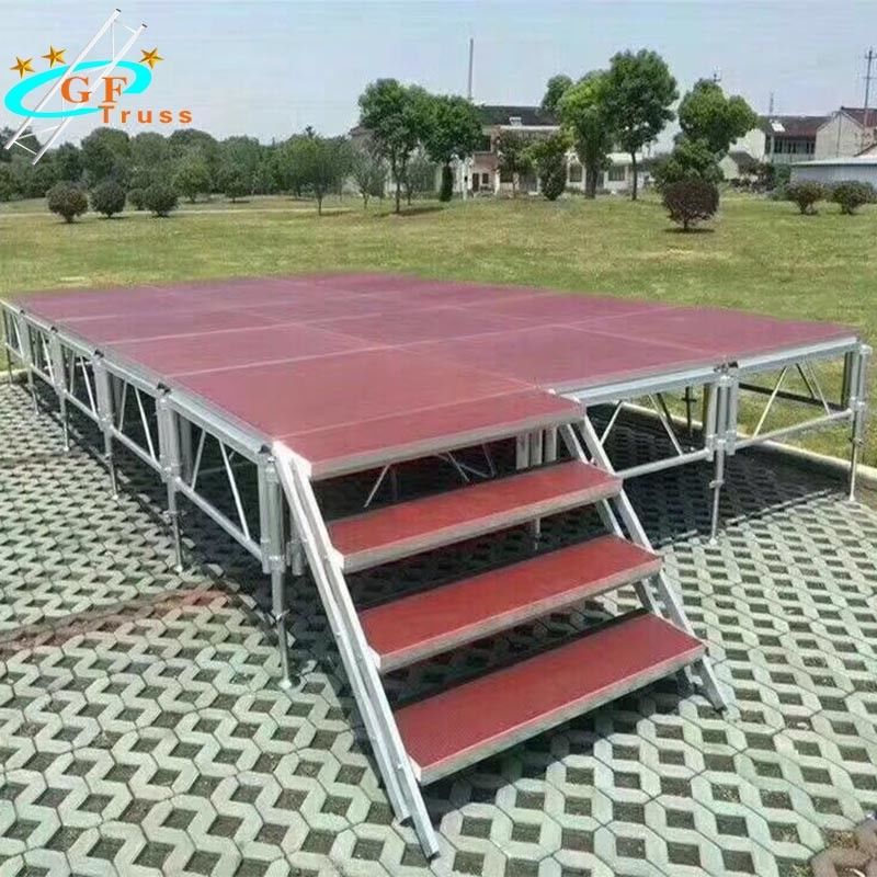 CE Portable Outdoor Event Stage platform Used aluminum Folding Mobile