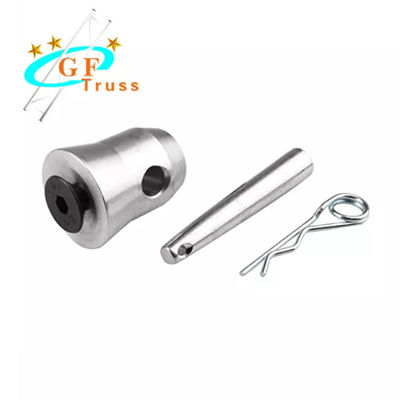 Aluminum Half Conical Coupler with Clips Pins for Trusses Bed Plate Fit F34