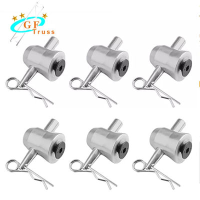 Aluminum Half Conical Coupler with Clips Pins for Trusses Bed Plate Fit F34