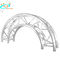 Silver Aluminum Arch Truss Roof Curved Lighting Truss Exhibition Use