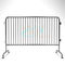 Steel Stage Barriers Galvanized Iron Crash Temporary Metal Road Use