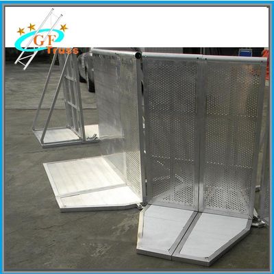 Aluminum  gate traffic police Crowd Control Stage road Barrier for ConcertBest Sale concrete