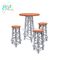 Modern aluminum bar furniture table and chair for club