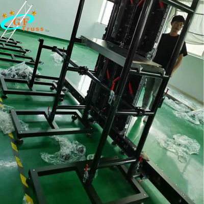 Indoor Aluminum Alloy 6061 T6 LED Screen Truss System Ground Support for LED Display Cabinet