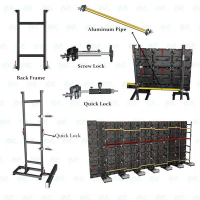 Hanging Ground Support LED Screen Truss For Cabinet 500mm*500mm Size