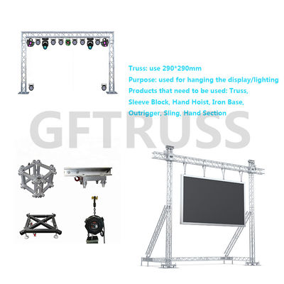 6061 T6 Aluminum Led Display 290x290mm Goal Post Truss