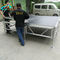 Portable aluminum stage durable  platform desk with adjustable legs for outdoor music event concert  display