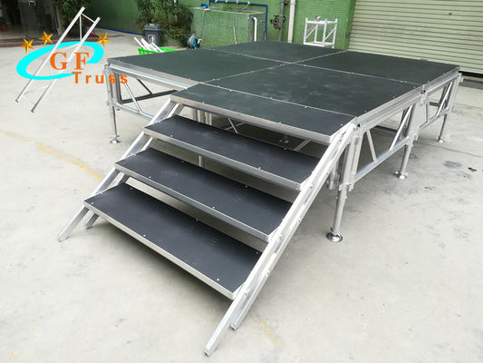 3Floors GF 1.22*1.22M Aluminum Platform Stage For Concert