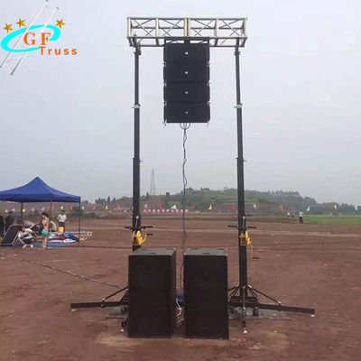 4M Heavy Duty Crank Stand Portable Telescopic Lifting Truss Tower For Hanging Lighting