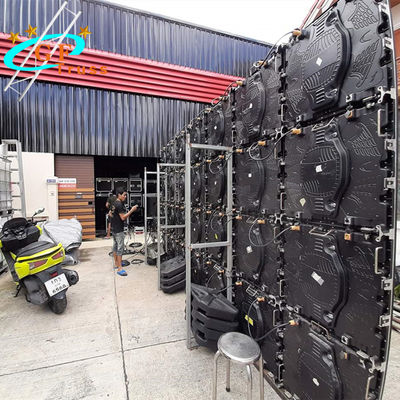 Aluminum 6082 LED Screen Ground Supports Truss Structure