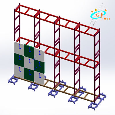 Aluminum LED Screen Wall Ground Stand Support Truss For LED Cabinet