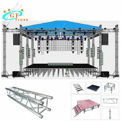 1m Length Studio Light Aluminum Roof Truss System Easy Assembly