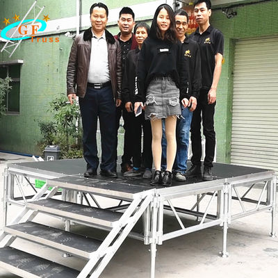 Aluminum Mobile Folding Portable Stage Platform For Wedding Party