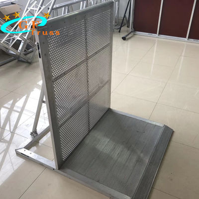 1Mx1.2Mx1.2M Aluminum Stage Accessories Sliver Safety Fence Barrier For Concert