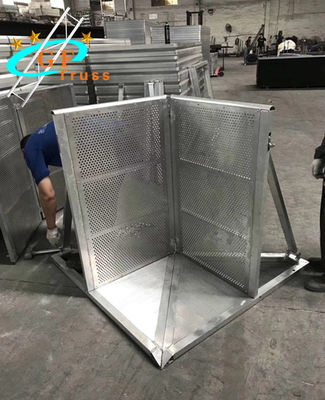 1Mx1.2Mx1.2M Aluminum Stage Accessories Sliver Safety Fence Barrier For Concert