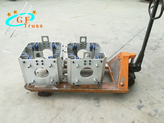 Customized Exhibition Aluminum Spigot Truss Sleeve Block For 290mm*290mm