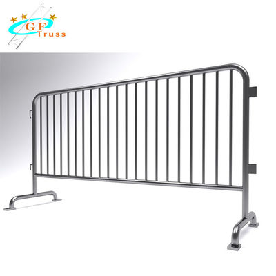 Removable Galvanized Crowd Control Barrier Systems With Flat Bases For Concert Event