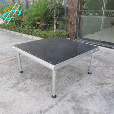 Adjustable Portable Stage Platform With Height Adjustable Riser