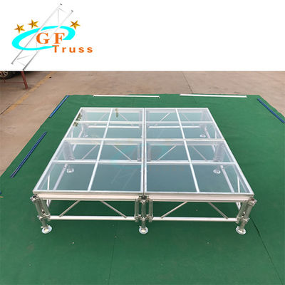 Aluminum Acrylic Glass Mobile Stage Platform For Concert Events