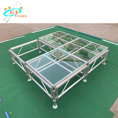 Aluminum Acrylic Glass Mobile Stage Platform For Concert Events