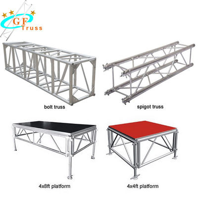 Max Span 30M Aluminum Spigot Truss Easy Setup For Concerts