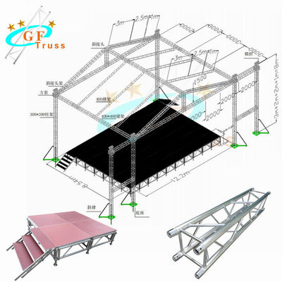 Max Span 30M Aluminum Spigot Truss Easy Setup For Concerts