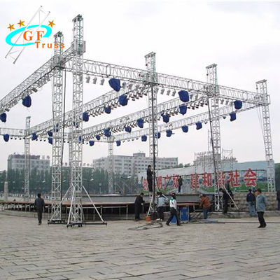 Heavy Load T6 Aluminum Lighting Truss With Stage