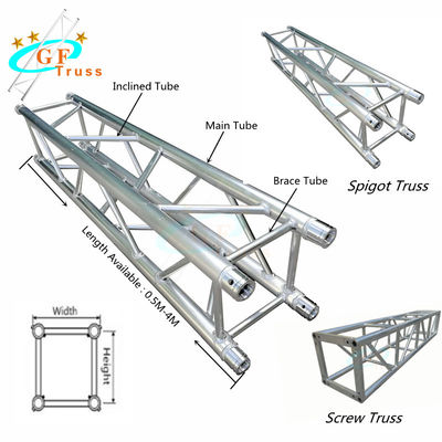 Portable 290*290mm Aluminum Spigot Truss Silver Black Blue Color